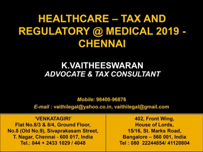 Healthcare - Tax and Regulatory - GST
