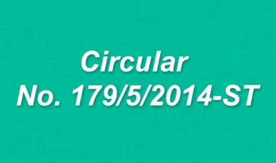 Circular No. 179/5/2014-ST