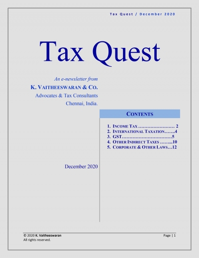 Tax Quest -  December 2020