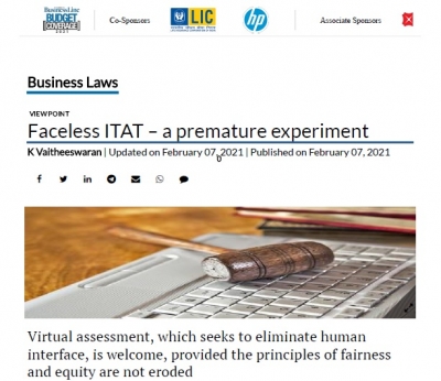 Faceless ITAT – A Premature Experiment - Business Line